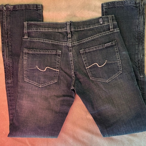 7 For All Mankind Vintage Zippered Ankle Jeans Sz 27 NWT!! - Picture 6 of 16